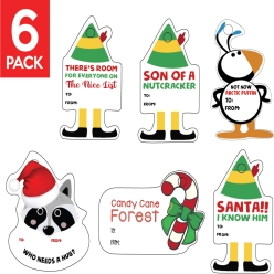 50% OFF: Elf Movie Large Shaped Christmas Tags 6pk